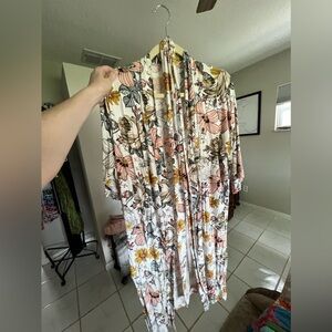 Floral robe